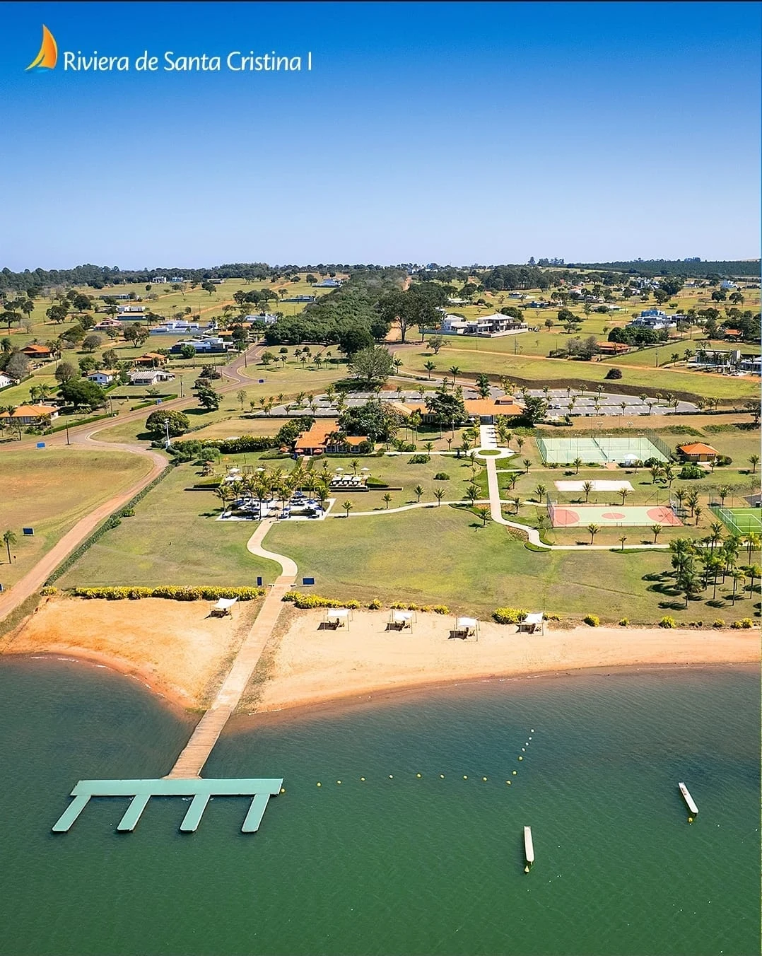 Vista aérea de Riviera de Santa Cristina I